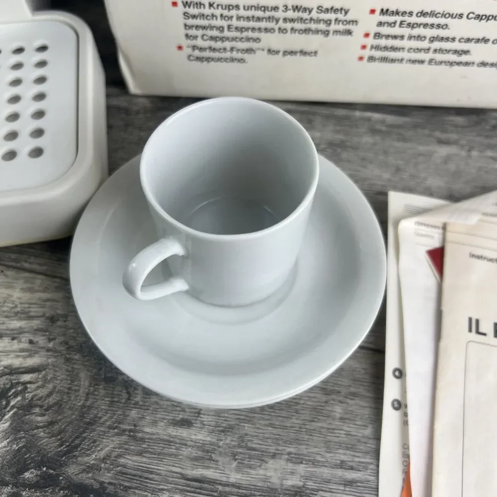 Krups IL Primo 972/A Cappuccino Espresso Latte White Pitcher Cup Works